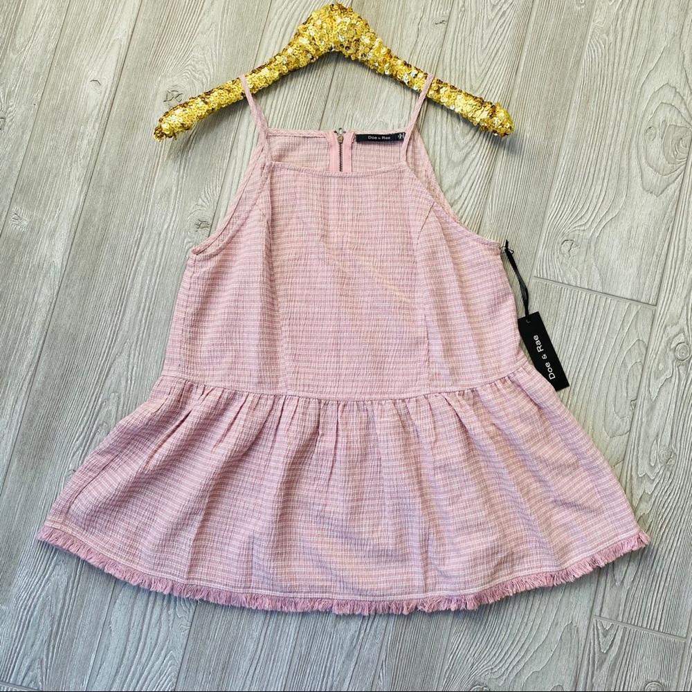 Doe & Rae blush tank blouse